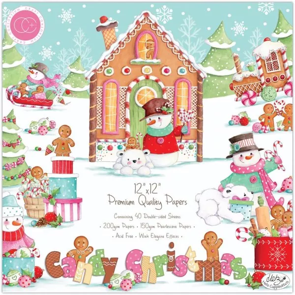 Craft Consortium Candy Christmas 12"x12" inch paper pad