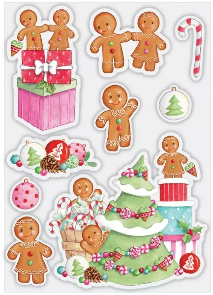 Craft Consortium Candy Christmas - Decorate clear stamp 1