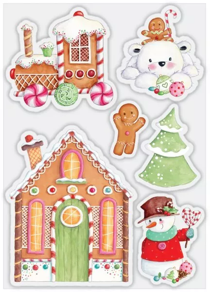 Craft Consortium Candy Christmas - Candy clear stamp 1