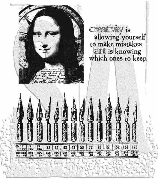 Mona's Sketchbook Tim Holtz Rubber Stamps Stamper Anonymous