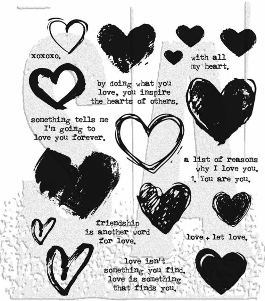 Love Notes Tim Holtz Rubber Stamps Stamper Anonymous