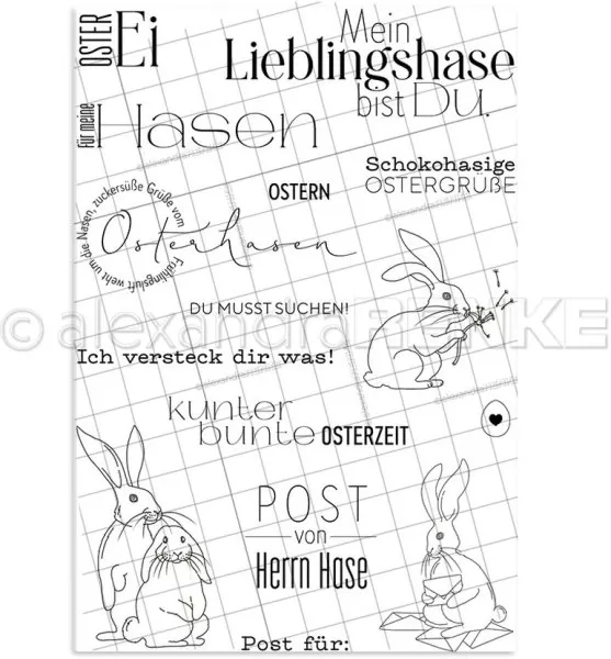 Hasenpost Alexandra RENKE Clear Stamps