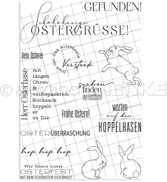 Hoppelhasen Alexandra RENKE Clear Stamps