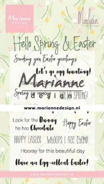 marianne d clear stamps marleen s Hello Spring & Easter clearstamps
