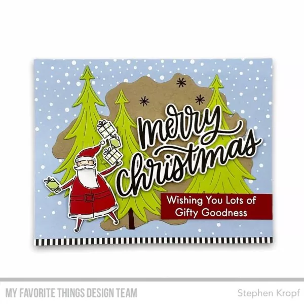 Merry Christmas Clear Stamps My Favorite Things Project 1