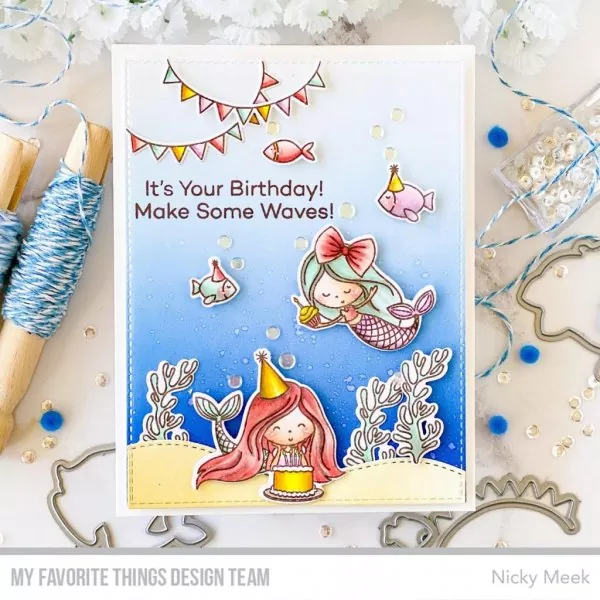 Bubbly Birthday Clear Stamps My Favorite Things Project 1