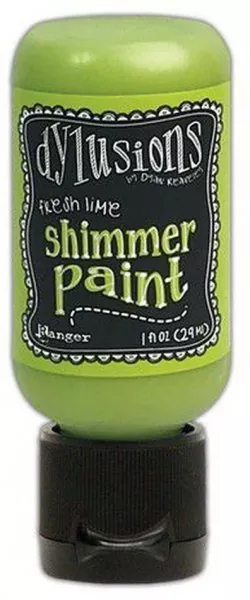 Fresh Lime Dylusions Shimmer Paint Flip Cap Bottle Ranger