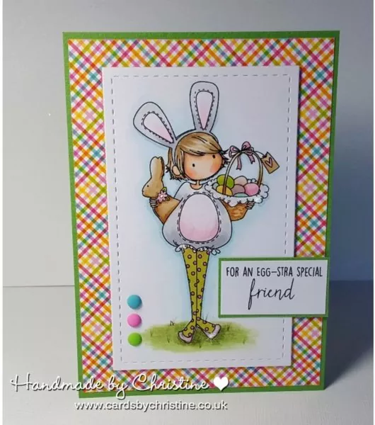 Stampingbella Tiny Townie Ella Loves Easter Rubber Stamps 1