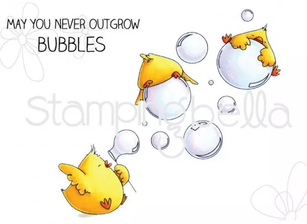 Bubble Chicks stamping bella Rubber stamps