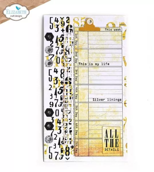 Planner Essentials 40 - Number Border & Patterns planner essentials dies elizabethcraftdesigns 2