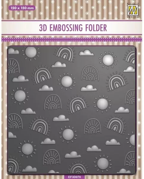 Rainbow 3D Embossing Folder from Nellie Snellen