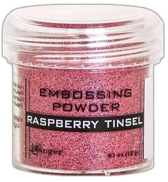 raspberry Tinsel Embossing Powder Ranger