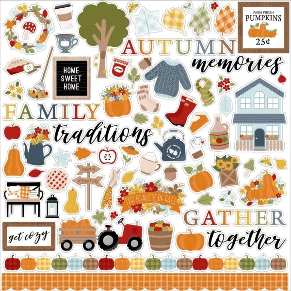 Echo Park Fall Fever 12x12 inch collection kit 9