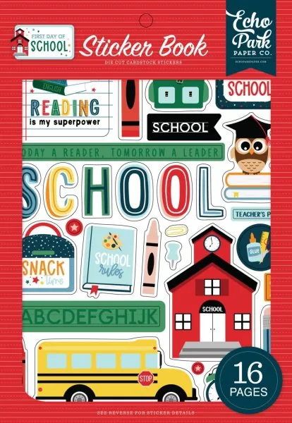 echo park First Day Of School Sticker Book