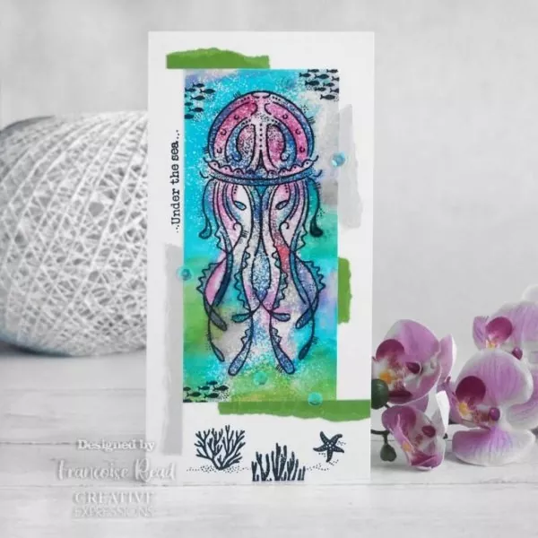 Jellyfish Clear Stamps Woodware Craft Collection 1