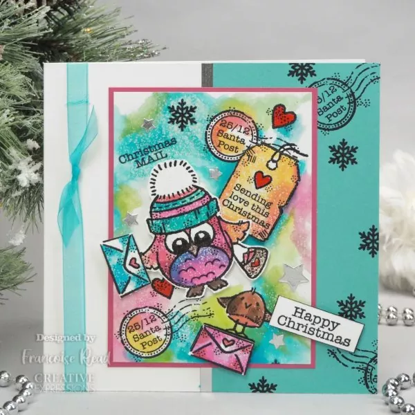 Owl Christmas Mail Clear Stamps Woodware Craft Collection 2