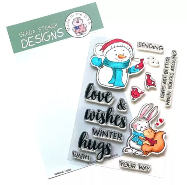 GSD738 Sending Hugs clearstamps Gerda Steiner Designs