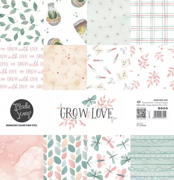 Grow with Love 12x12 Paperpack Modascrap