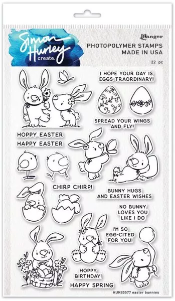 Simon Hurley Easter Bunnies Ranger Clear Stamps