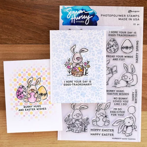 Simon Hurley Easter Bunnies Ranger Clear Stamps 1