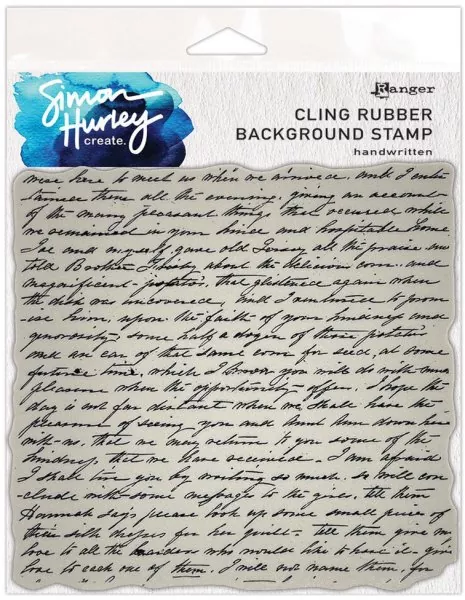 Simon Hurley Handwritten Ranger Rubber Stamp
