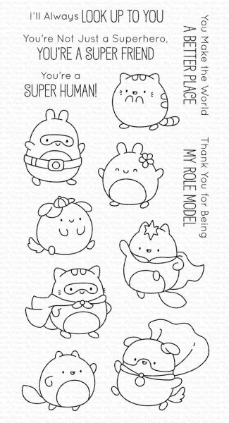Super Human Clear Stamps My Favorite Things