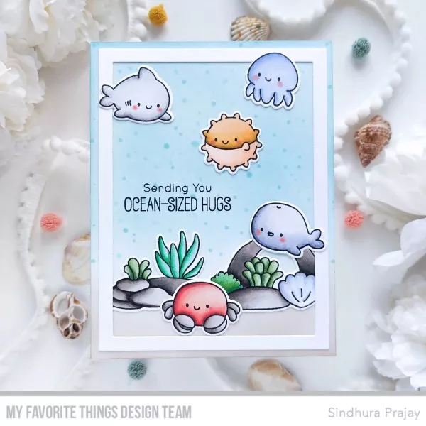 Ocean-Sized Hugs Clear Stamps My Favorite Things 2