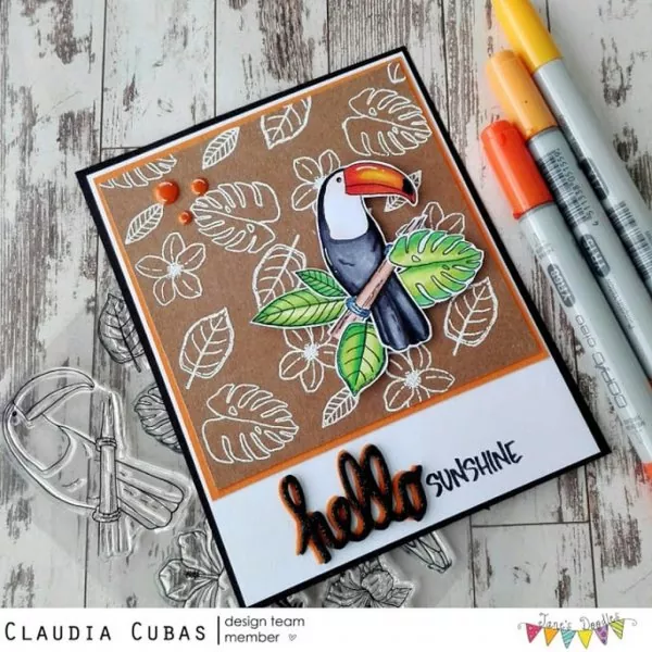 Tropical Birds Clear Stamps Jane's Doodles