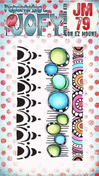 JOFY Mini 79 on ez mount rubber stamps paper artsy