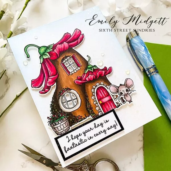 Mouse House Clear Stamps Colorado Craft Company by Kris Lauren 1