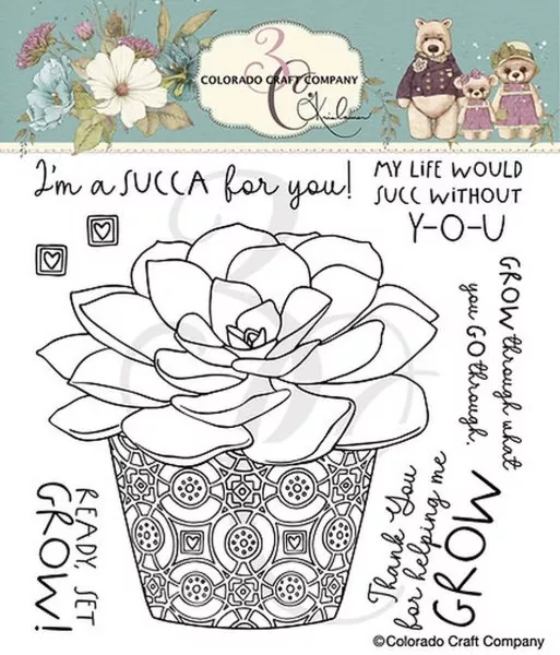 Ready Set Grow Clear Stamps Colorado Craft Company by Kris Lauren