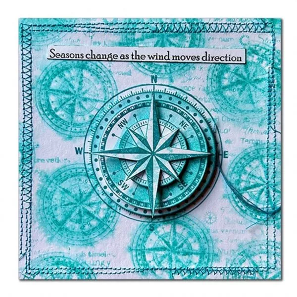 Compass Large Lavinia Clear Stamps 2