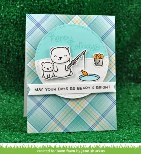 Beary Happy Holidays Dies Lawn Fawn Project 3