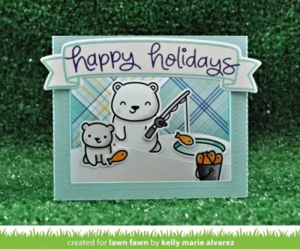 Beary Happy Holidays Dies Lawn Fawn Project 4