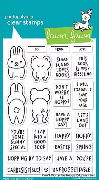 LF2232 DontWorryBeHoppy Clear Stamps Stempel Lawn Fawn