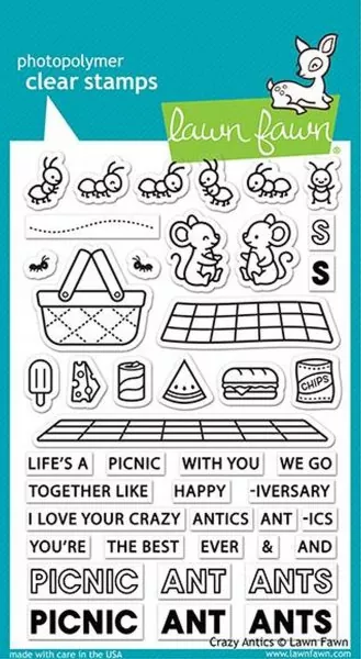 LF2336 CrazyAntics ClearStamps Stempel Lawn Fawn