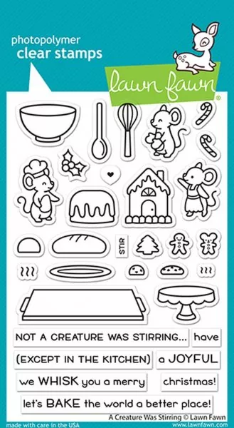 LF2415 A Creature Was Stirring Clear Stamps Lawn Fawn