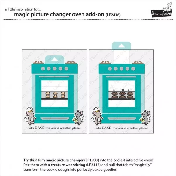 LF2436 Magic Picture Changer Oven Add-On Dies Lawn Fawn 1