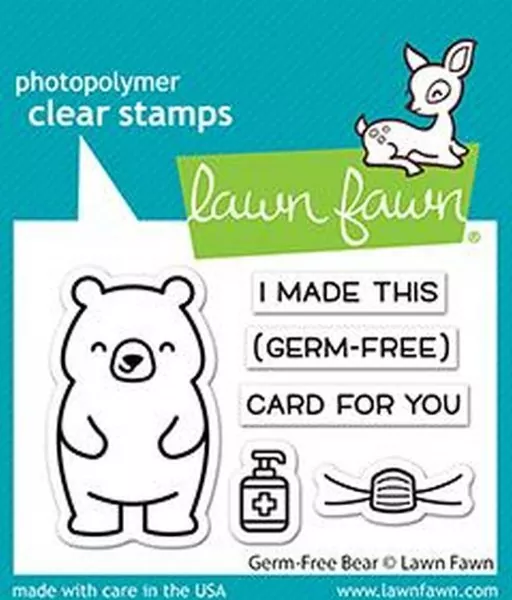Germ-Free Bear Clear Stamps Lawn Fawn
