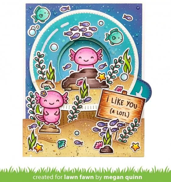 LF2464 I Like You (A Lotl) Clear Stamps Lawn Fawn 1