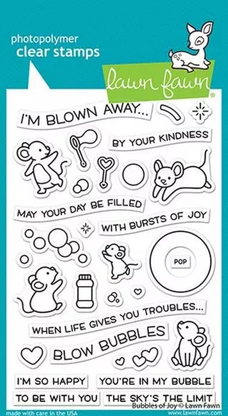 Bubbles of Joy Clear Stamps Lawn Fawn