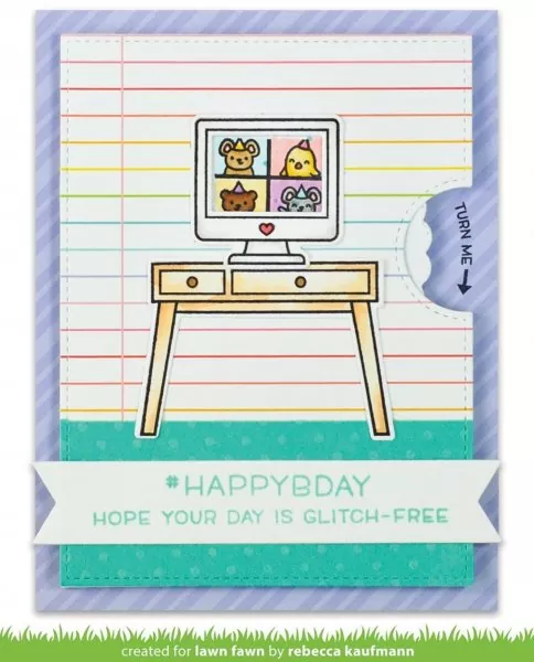 Virtual Friends Clear Stamps Lawn Fawn 1