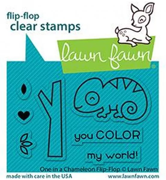 One in a Chameleon Flip-Flop Clear Stamps Lawn Fawn