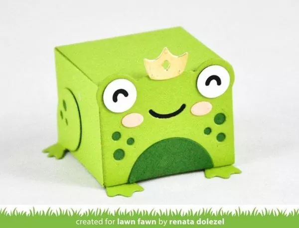 Tiny Gift Box Frog AddOn Dies Lawn Cuts Lawn Fawn 1