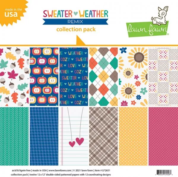 Sweater Weather Remix Paper Collection Pack Lawn Fawn
