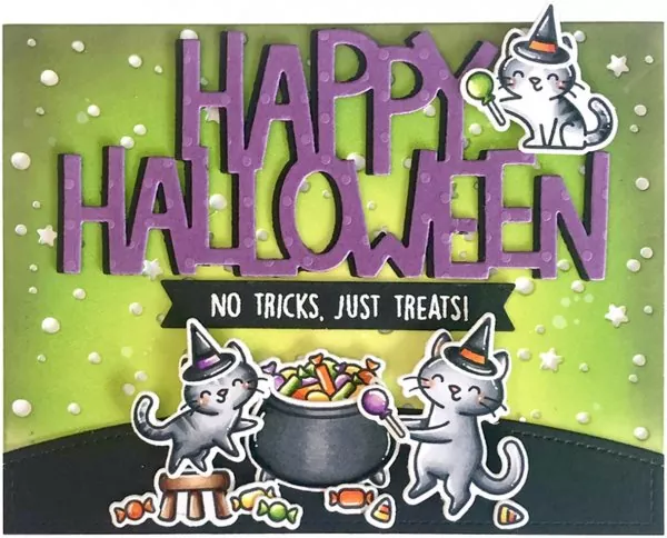 Purrfectly Wicked Add-On Clear Stamps Lawn Fawn 2