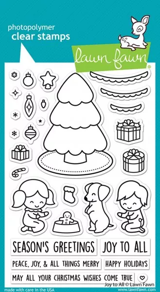 Joy To All Clear Stamps Lawn Fawn