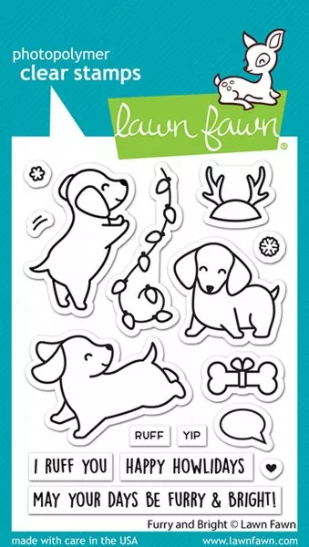 Furry and Bright Clear Stamps Lawn Fawn
