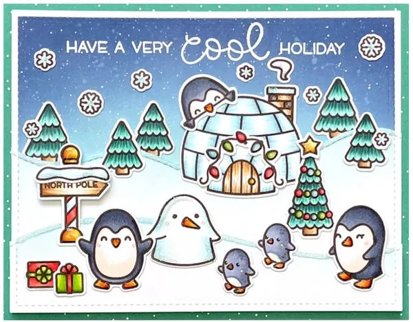Penguin Party Clear Stamps Lawn Fawn 2