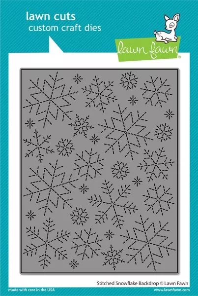 Stitched Snowflake Backdrop Dies Lawn Fawn